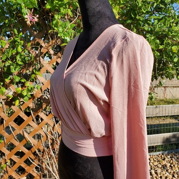 Fashion Nova Little White Lies Top - Mauve - Women's Size Small - NWOT - Picture 11 of 16